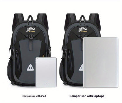 35L Large Capacity Hiking Backpack - Durable Polyester, Adjustable Shoulder Straps, Multiple Compartments for Camping, Travel & Outdoor Adventures - Ideal Gift for Hikers, Backpacking Gear