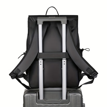 Stylish Men's Large Capacity Backpack - Perfect for Daily Commute, Business Travel & Casual Outings | Durable Fabric, No Battery Required