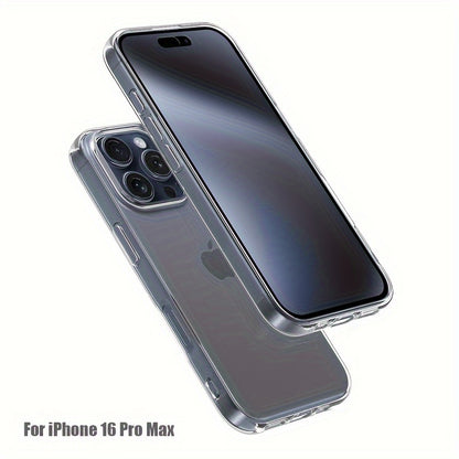 Բջջային հեռախոսի պատյան Iphone 16 Pro Max-ի համար, Բջջային հեռախոսի թափանցիկ պատյան Iphone 16 Plus-ի համար, պարզ և բարակ պաշտպանիչ պատյան TPU փափուկ պատյան