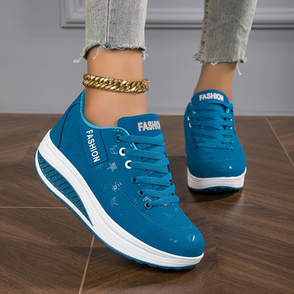 Women's Fashion Sneakers - Low-Top Lace-Up Casual Shoes with Synthetic Cover Upper, Breathable Fabric Lining & MD Cushioned Sole for All-Day Comfort - All-Season Versatile Wear, Everyday Comfort Footwear, Sleek Shoe Design, S