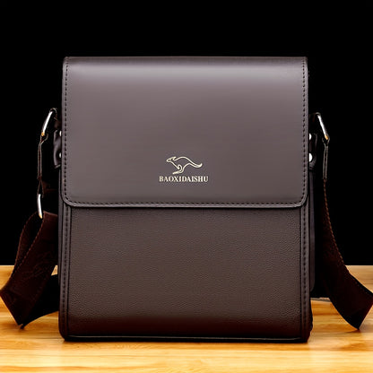 KADIDAISHU Men'S Business Messenger Bag - Black Crossbody with Adjustable Strap, Multiple Compartments for Daily Commute & Casual Use, Crossbody Ba