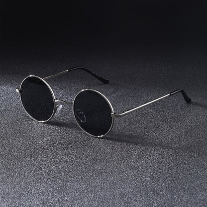 Men'S Round Frame Y2K Fashion Glasses Steampunk Style, PC Lenses, Stainless Steel Frame, Decorative, General Decorative Glasses, Daily Leisure, Easter, St. Patrick'S Da
