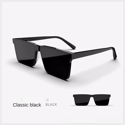 Men's Geometric Square Fashion Glasses - Durable PC Frame, HD TAC Lenses for Driving & Daily Wear, Lightweight Modern Design, Casual Style, Driving Eyewear | Sleek Frame Design | Lightweight Glasses