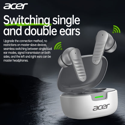 30 ժամյա անլար ականջակալներ Acer OHR503 Mini Sport անլար ականջակալներ | Անլար ստերեո, երկար 30 ժամյա սպասման ռեժիմ, աղմուկի մարում, հարմարավետ կրելու համար | Համընդհանուր չափս, վերջին մոդել, հպումային կառավարում