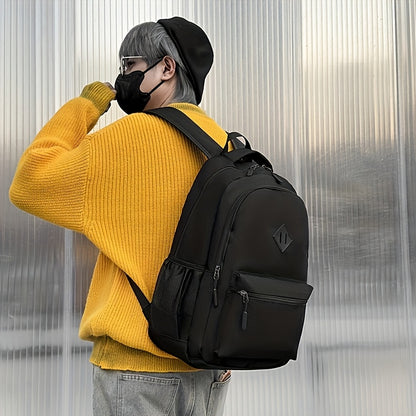 Large Capacity Laptop Backpack - Heavy-Duty Computer Backpack with Multiple Compartments, Padded Shoulder Straps & Front Zipper Pocket - Business Travel, College, Work Backpack for Men & Women - Black Backpack for Professiona