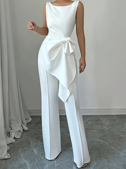 OM307B Elegant Women's Vest and Pants Set - Stylish Casual Elegance