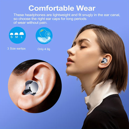 Wireless Earphones 5.3 True Wireless Earbuds with 120H Playback, LED Power Display, Wireless Charging Case, Microphone for TV, Smartphone, Laptop, Sports