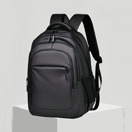 1pc Wear-Resistant Men'S Large Capacity Backpack - Travel, College, Sports, Holiday Essentials with Lightweight Adjustable Shoulder Straps, Zipper Closure, and Solid Colors, Nylon, Business Casua