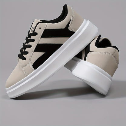 Men's Casual Athletic Sneakers - Low-Top, Trendy Sport Shoes with Lace-Up Closure, Synthetic Upper, EVA Sole for Hiking & Casual Attire, Everyday Sneakers | Trendy Lowtops | Comfortable Fit