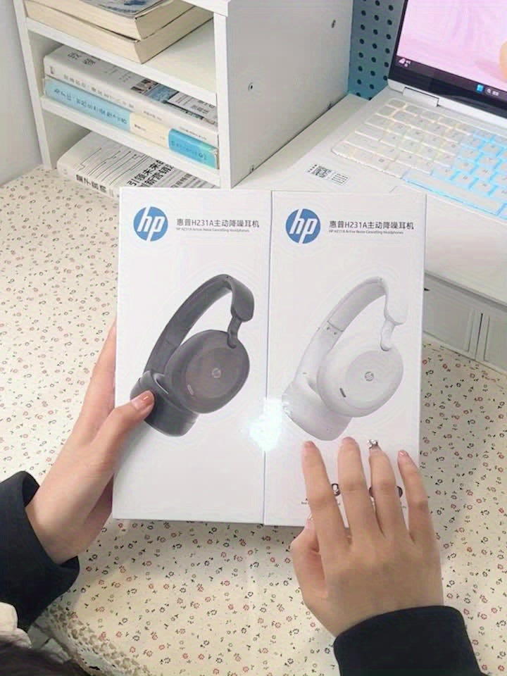 HP անլար ականջակալներ ականջակալների վրա, ակտիվ աղմուկի մարում, ENC զանգերի աղմուկի նվազեցում, անհատականացված տարածական աուդիո, անլար ականջակալներ միկրոֆոնով, խորը բաս ձայն, տան/գրասենյակի օգտագործման համար