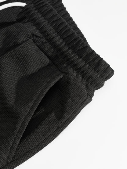 Men'S Two-Piece Set Featuring a Short-Sleeve Cardigan with Pockets And Drawstring Pocket Long Pants, Perfect for a Clean And Comfortable Summer.