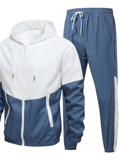 Men'S Summer Lightweight Sports Suit, Versatile and Comfortable, Moisture-Wicking Breathable, Suitable for Fitness Training Wear