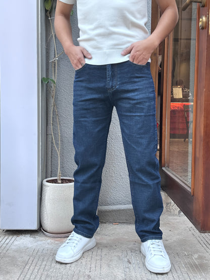 Men'S Casual Date And Work Business Stretch Slim-Fit Jeans.