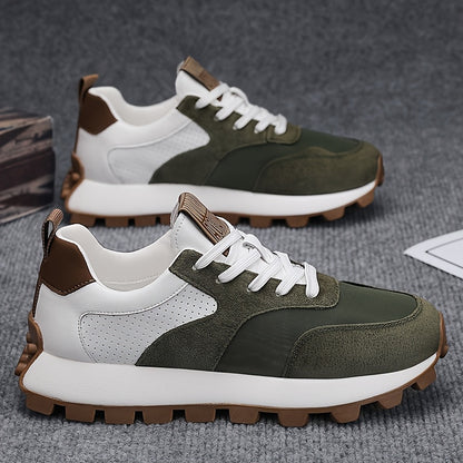 Men'S Casual Fashion Sneakers - Versatile & Stylish Dad Shoes with Rubber Sole, Lace-Up, Round Toe, Low Top Design for Outdoor, Hiking & Everyday Wear, Hiking Footwear|Modern Sneakers|Durable Rubber Sole