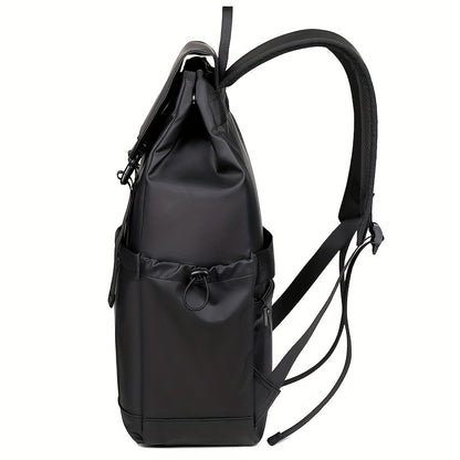 Stylish Men's Large Capacity Backpack - Perfect for Daily Commute, Business Travel & Casual Outings | Durable Fabric, No Battery Required
