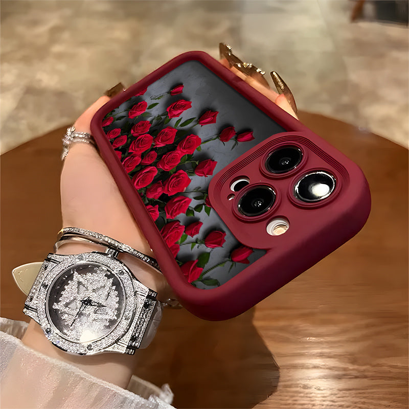 Red Rose Flower բարձրարժեք և գեղեցկության բջջային հեռախոսի պատյան iPhone 16/16Pro/16ProMax/16Plus/15/15Plus/15Pro/15ProMax, 14/14Plus/14Pro/14ProMax, 13/13Pro/13ProMax, 12ProMax, 12Pro1 11/11Pro/11Proamx, 7/8plus, XR/Xs/XsMax