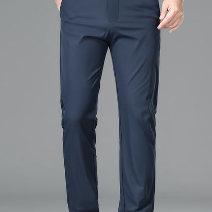 Men'S Business Casual Straight-Leg Pants for Summer