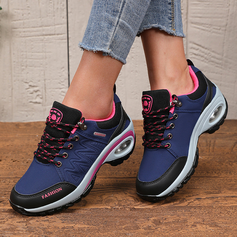 Women'S Athletic Sneakers, Thick Sole Soft Sole Fashion Outdoor Hiking Non-slip Casual Walking Shoes