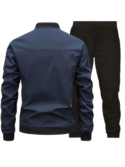 Sports Suit Men'S Spring and Autumn Casual Jacket Set with Matching Men'S Wear