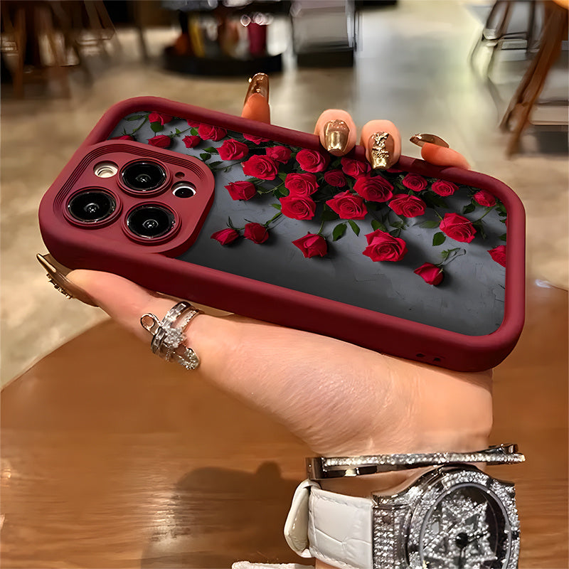 Red Rose Flower բարձրարժեք և գեղեցկության բջջային հեռախոսի պատյան iPhone 16/16Pro/16ProMax/16Plus/15/15Plus/15Pro/15ProMax, 14/14Plus/14Pro/14ProMax, 13/13Pro/13ProMax, 12ProMax, 12Pro1 11/11Pro/11Proamx, 7/8plus, XR/Xs/XsMax