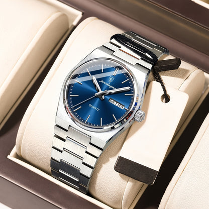 Brand Luxury Women's Business Watch Fashion Double Calendar Quartz Watch, Women's Gift Holiday Gift