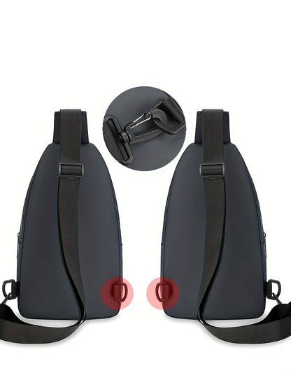 Men'S Chest Bag with Large Capacity, Stylish Crossbody Bag That Allows for Versatile Carrying Options, Perfect for Outdoor Sports And Travel.