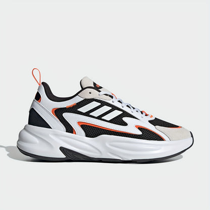 Adidas Men'S & Women'S JH7371 Running Shoes - Breathable Mesh Upper, Cushioned EVA Sole, Lightweight Low-Top Design for Gym, Training & Casual Wear - White/Black/Orange Accents, Gym Shoes, Sleek Sporty Look, Durable Rubber So