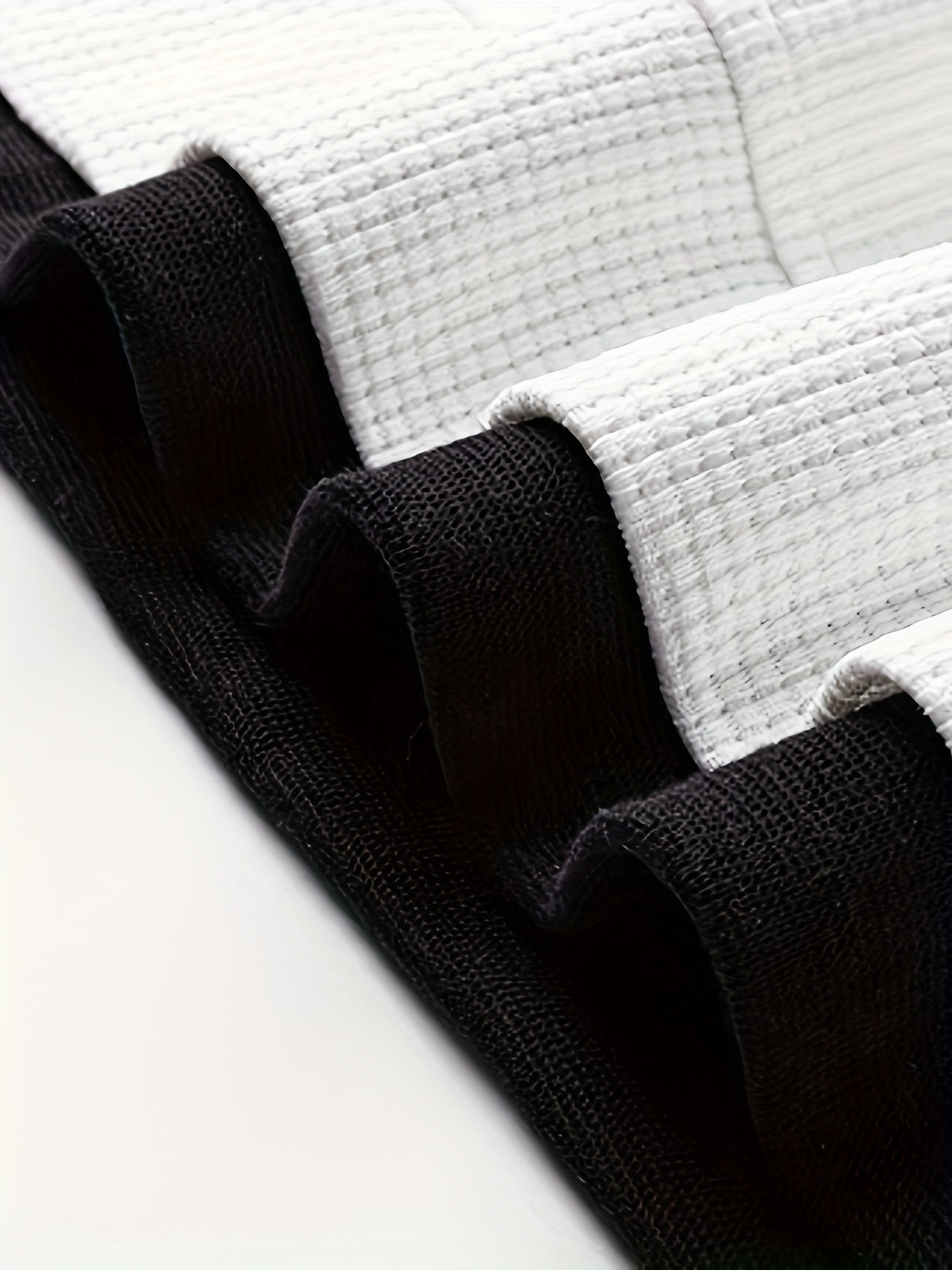 Waffle short-sleeved T-shirt Men's casual sports suit summer loose fake two-piece half-sleeve T-shirt set
