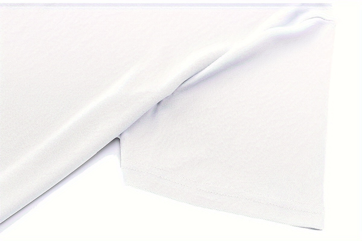 Men's Slim-Fit Casual & Joggers Set - Breathable Polyester, Short Sleeve, Summer Outdoor Wear