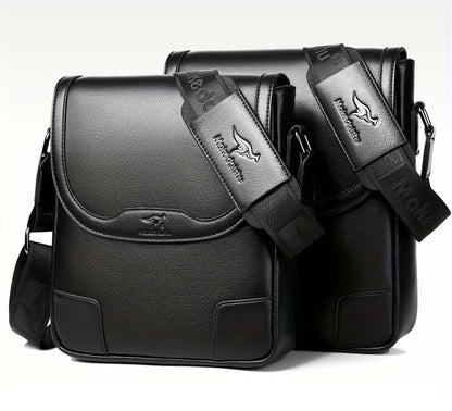 Men'S Fashion Crossbody Messenger Bag, Casual Shoulder Bag, Large Capacity Business Travel Satchel, Trendy Vertical Backpack