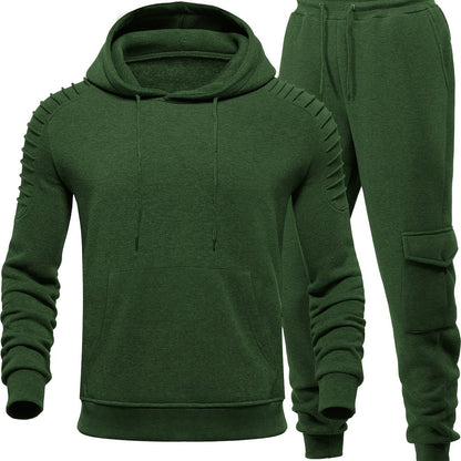 Men's Tracksuit 2 Piece Pullover Hoodie Sweatsuit Sets Casual Jogging Athletic Suits With Drawstring