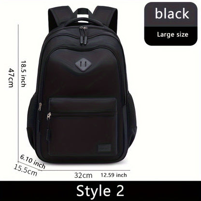 Men'S & Women'S Versatile Lightweight Backpack - Large Capacity, Durable Oxford Fabric, Adjustable Shoulder Straps, Ideal for School, Travel, Daily Commute, Sports, and Fitness, Casual Daypack|Minimalist Backpack|Durable Oxfo