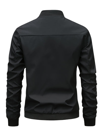 Men's Lightweight Spring Fall Windbreaker Jacket Coat Men's Windproof Outdoor Casual Stylish Zipper Pocket Jacket