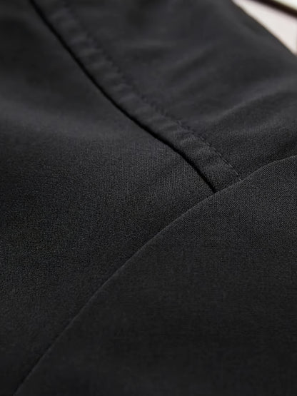 Men'S Casual Bomber Jacket - Maroon Zip-Up Baseball Coat with Black Trim, Long Sleeves, and Front Pockets for Casual Attire, Casual Outerwear | Stylish Casual Jacket | Polyester Lining