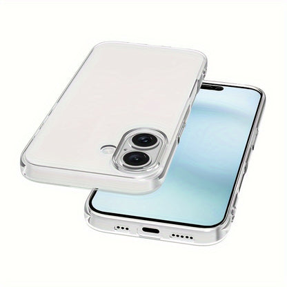 Բջջային հեռախոսի պատյան Iphone 16 Pro Max-ի համար, Բջջային հեռախոսի թափանցիկ պատյան Iphone 16 Plus-ի համար, պարզ և բարակ պաշտպանիչ պատյան TPU փափուկ պատյան