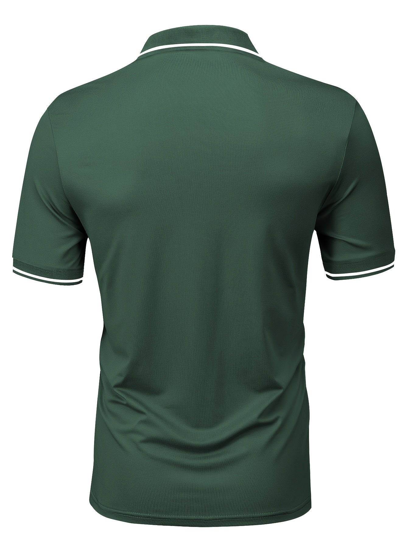 Pearson OBM Men'S Classic Breathable Knit Polyester Polo Shirt - Casual Style, Solid Color, Regular Fit with Slight Stretch, Summer Collared Top with Button Detail