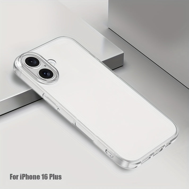 Բջջային հեռախոսի պատյան Iphone 16 Pro Max-ի համար, Բջջային հեռախոսի թափանցիկ պատյան Iphone 16 Plus-ի համար, պարզ և բարակ պաշտպանիչ պատյան TPU փափուկ պատյան