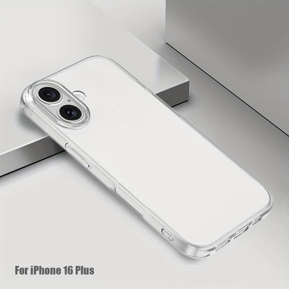 Բջջային հեռախոսի պատյան Iphone 16 Pro Max-ի համար, Բջջային հեռախոսի թափանցիկ պատյան Iphone 16 Plus-ի համար, պարզ և բարակ պաշտպանիչ պատյան TPU փափուկ պատյան