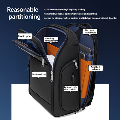 Large Capacity Men's Backpack Business Computer Backpack High Quality Business Multifunctional Password Anti-theft Backpack