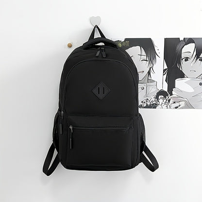 Large Capacity Laptop Backpack - Heavy-Duty Computer Backpack with Multiple Compartments, Padded Shoulder Straps & Front Zipper Pocket - Business Travel, College, Work Backpack for Men & Women - Black Backpack for Professiona