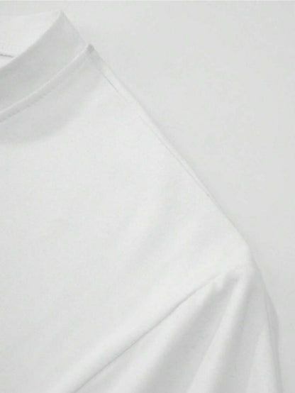 1pc Men's Light Blue Solid Color V-Neck Casual T-Shirt - Breathable Regular Fit Short Sleeve Tee for Spring Summer, Gym, Office & Casual Attire