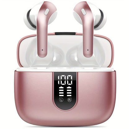 LIFEBEE New Wireless 5.3 Earbuds for Running Sports, Mini Wireless Earphones Stereo Headphones with Dual-LED Display, Wireless Headset Built-in Microphone