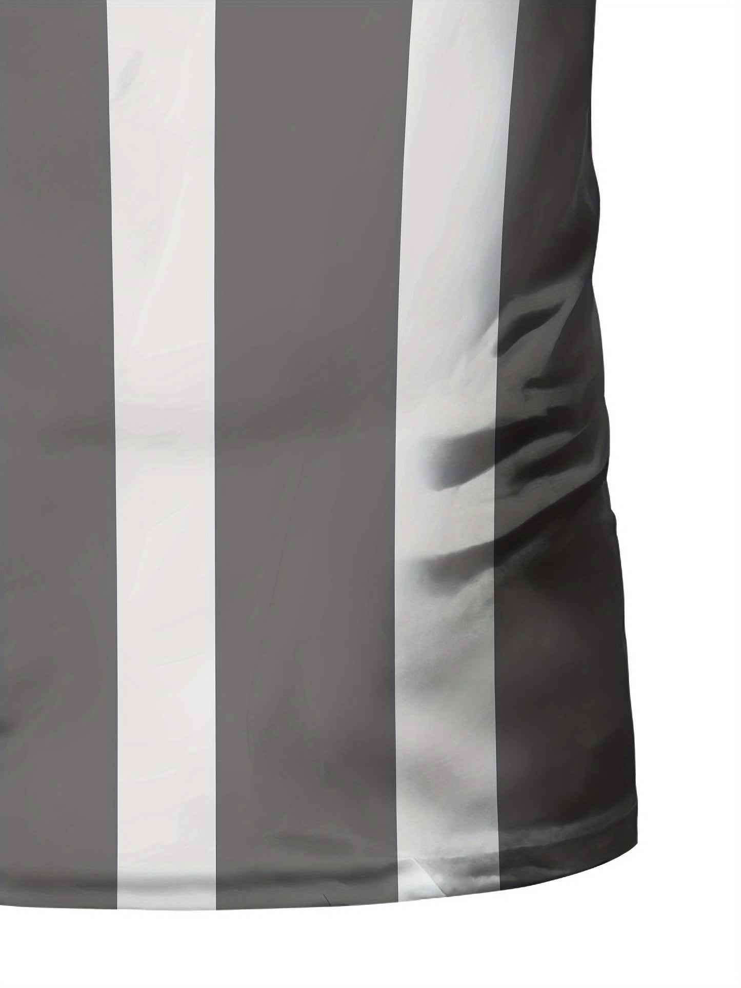 Striped Patchwork Design Pattern Print, Men'S Sports Fashion, Geometric Print High Elasticity Tight Fit Short Sleeved Round Neck T-Shirt, Summer Fitness, Training And Fitness Wear Quick Drying Sports Top with Coolness