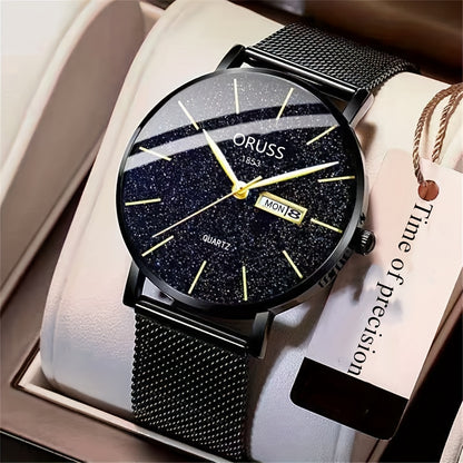 Men's Watch, Business Simple Double Calendar Cool Men's Watch