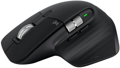 Logitech MX Master 3S - Wireless Performance Mouse with Ultra-Fast Scrolling, Ergo, 8K DPI, Track on Glass, Quiet Clicks, USB-C, Bluetooth, Windows, Linux, Chrome - Graphite
