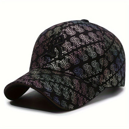 Men's Funky Embroidery Baseball Cap, Seasonable Casual Stylish High-End Baseball Cap With Adjustable Strap For Men And Women