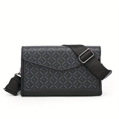 Men‘S Classic Square Single Shoulder Bag, Envelope Bag, College Bag, Ideal Gifts for Father Husband Boyfriend