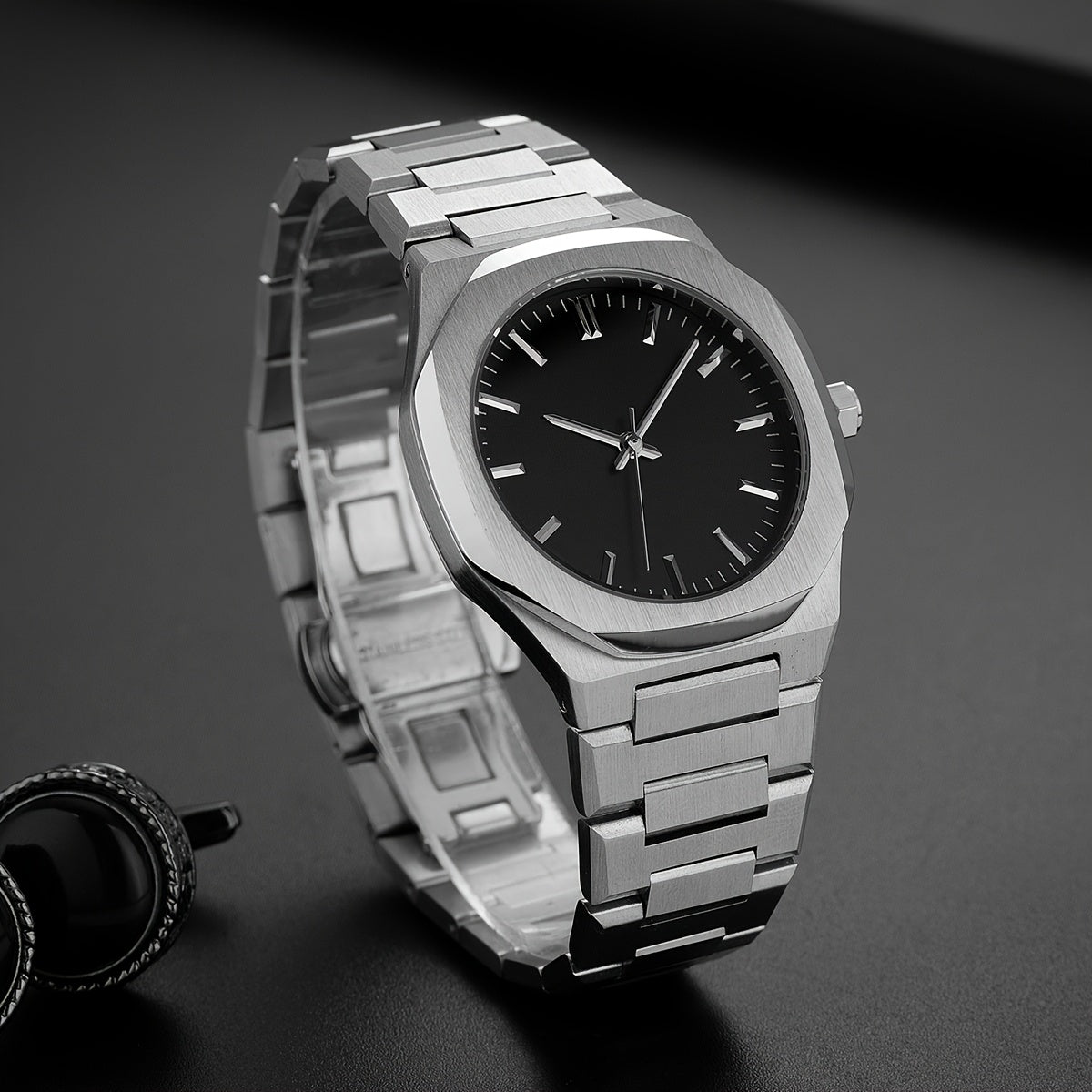 PLADEN Fashion Brand High-end Solid Stainless Steel Ultra-thin Simple Business Men'S Women'S Watch