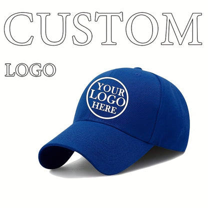 Customizable Baseball Cap - Adjustable, Lightweight Polyester Hat for Men & Women - Personalize with Text, Photos, or Logo - Available in Multiple Colors, Custom Baseball Cap, Without Battery