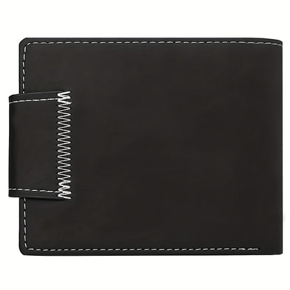 Fashion Eagle Wallet For Men, Zipper Snap Coin Credit Card Bag, Frosted PU Leather Clip For Men